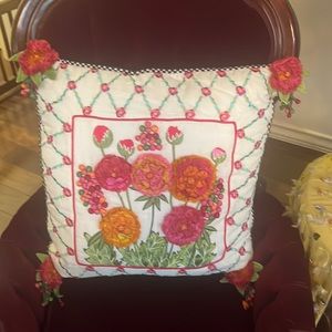 MacKenzie Childs merrifield pillow. Used for display only. Like new.